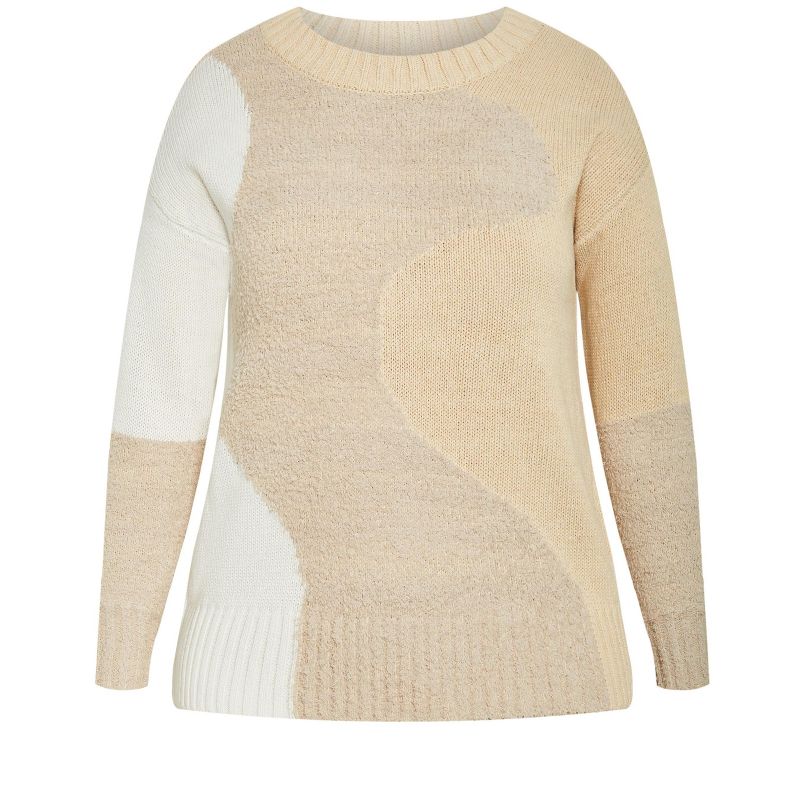 Women's Plus Size Avery Sweater - mocha | AVENUE, 5 of 8