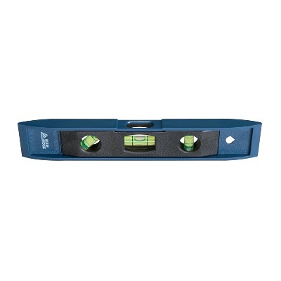 Blue Ridge Tools 9" Torpedo Level: Plastic Leveling Tool for Walls & Pictures, 1 Year Warranty
