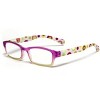 Calabria Hannah R766 Designer Acetate Reading Glasses in Multi-Color +1.50 140mm Frame/51mm Lens Width - 4 of 4