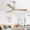 Wanze of Ocean 52 in. Indoor Brushed Nickel Ceiling Fan with Remote Control and 6-Speed Reversible DC Motor - 4 of 4