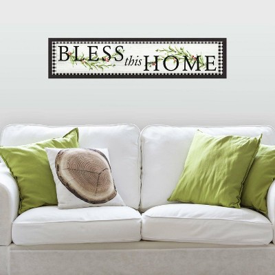 Bless This Home Country Quote Peel and Stick Wall Decal - RoomMates