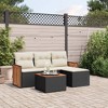 vidaXL Garden Sofa Set Black PE rattan Large Modular Garden Sofa Set - 2 of 4