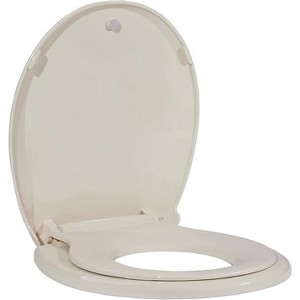 COZONY Round Toilet Seat with Built-In Toddler Seat, Slow-Close Potty Training Toilet Seat for Adults & Kids, Magnetic Child Seat Attachment - 1 of 4