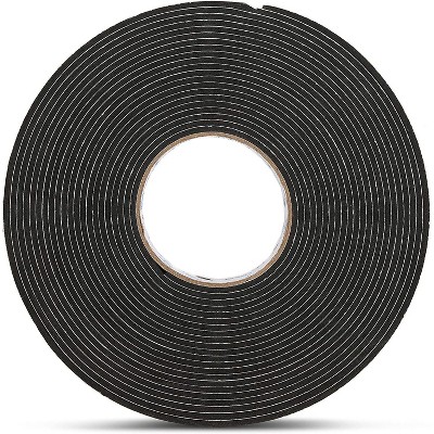 Juvale Hat Size Reducer Foam Tape Roll for Home Improvement, Black, 360"