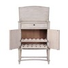 Acme Furniture Wynsor Wine Rack Vintage Bone White Finish - 3 of 4