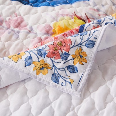 Huntington Peacock Garden 50" x 60" Quilted Throw Blanket