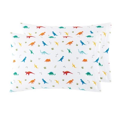 Wildkin 100% Cotton Flannel Pillow Cases - 2 Pack - Jurassic Dinosaurs ...