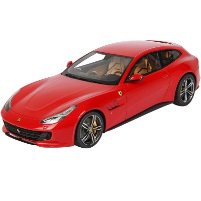 Ferrari GTC4 Lusso Rosso Corsa 322 Red with DISPLAY CASE Limited Edition to 44 pieces Worldwide 1/18 Model Car by BBR