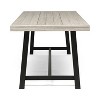 PAGED Modern Outdoor Dining Table Rectangle Patio Dining Table with Sleek Metal Frame for Patio, Lawn, Courtyard - 3 of 4