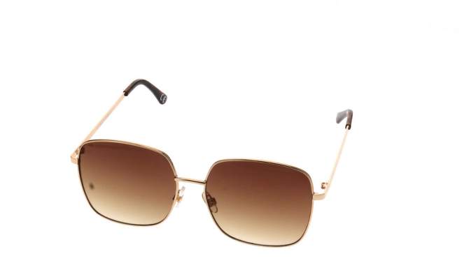 Women&#39;s Metal Oversized Square Sunglasses - Universal Thread&#8482; Brown, 2 of 10, play video