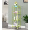 44.75 Xtra Storage 4 Tier Folding Metal Shelf Black - Breighton Home :  Target