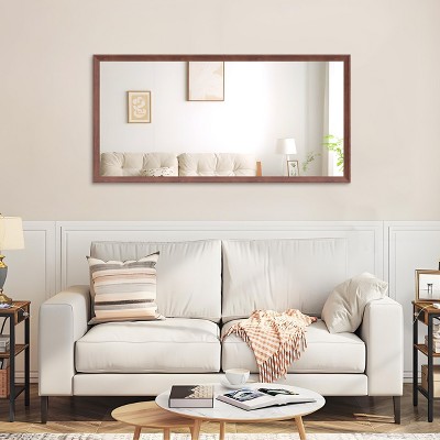 Sapphtopaz Rectangle Bathroom Mirror, Vanity Mirror with Aluminum Frame, Vertical or Horizontal Hanging Decorative Wall Mirrors for Bathroom,Over Sink