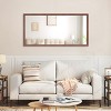 NicBex Walnut/Black Bathroom Mirror,Rectangle Wall Mirrors for Bathroom,Living Room,Bedroom,Vanity Mirror with Aluminum Frame,Horizontal/Vertical - 2 of 4