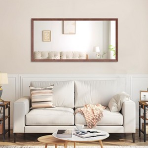 Sapphtopaz Rectangle Bathroom Mirror, Vanity Mirror with Aluminum Frame, Vertical or Horizontal Hanging Decorative Wall Mirrors for Bathroom,Over Sink - 1 of 4