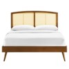 Modway Sierra Cane and Wood Full Platform Bed With Splayed Legs - 4 of 4
