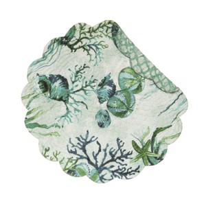 C&F Home Shorecrest Round Placemat, Set of 6 - 1 of 3