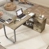 Famapy L - shaped Computer Desk: Contemporary, Functional & Space - Saving - 3 of 4