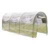 vidaXL Greenhouse Transparent PVC, Powder-Coated Steel Large Portable - 2 of 4