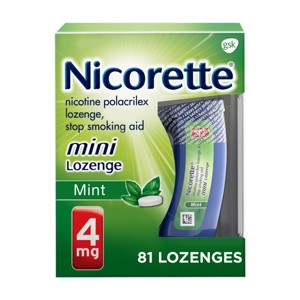 Nicorette 4mg Stop Smoking Aid Nicotine Mini Lozenge - Mint - 1 of 4