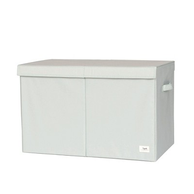 3 Sprouts Kids Recycled Fabric Folding Toy Chest - Solid Green