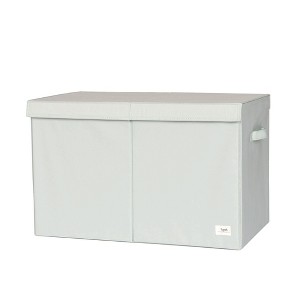 3 Sprouts Kids Recycled Fabric Folding Toy Chest - Solid Green - 1 of 4