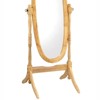 SEVOBAL Bathroom Vanity Mirrors Full Length Wooden Floor Mirror Adjustable Tilt Classic Decorative Accent Full Length, Natural, 23"*20"*59.25" - 4 of 4