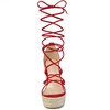 Allegra K Women's Platform Espadrilles Wedge Heel Transparent Straps Sandals - 2 of 4