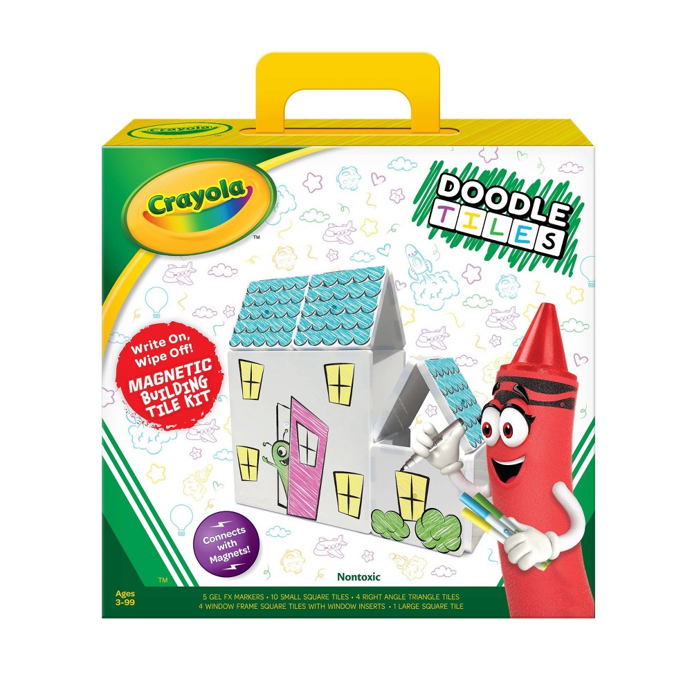 Photos - Construction Toy Crayola Doodle Magnetic Tiles 24pc Set 