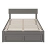 AFI Furnishings Boston Full Bed with Foot Drawer in Grey - 4 of 4