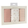Ely's & Co. Baby Muslin Cotton Burp Cloths - Hourglass Shape  - 3 Pack - 3 of 4