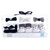 Hudson Baby Infant Girl Headband and Socks Giftset 6pc, Black Gold, One Size - 2 of 2