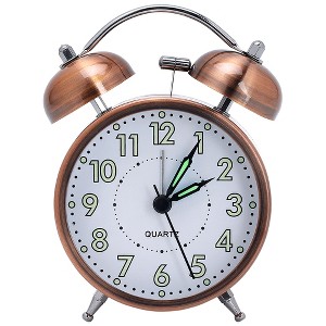 REGALWOVEN Metal Plastic Battery Powered Silent Alarm Clock 3.3"L x 1.9"W x 4.9"H 1 Pc - 1 of 4