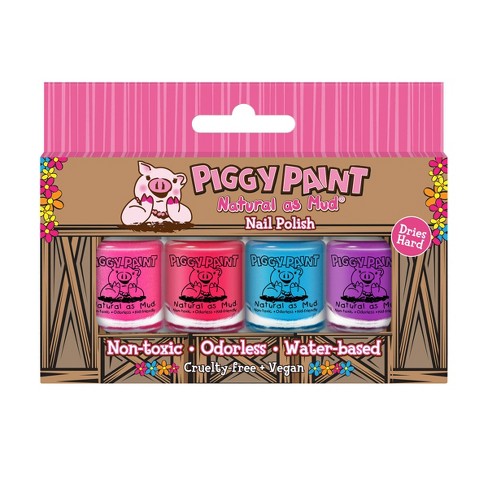 Piggy Paint Nail Polish Set - 0.48 Fl Oz - Natural As Mud - 4pk : Target