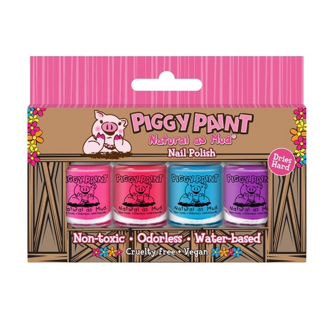 PIGGY PAINT Puppy Paint Natural as Mud Nail Polish, Pink, 0.5-oz bottle 