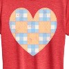 Women's - Instant Message - Patchwork Quilt Heart Short Sleeve Graphic T-Shirt - 2 of 4