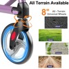 Rollator Walkers for Seniors with Seat, Walker Wheelchair Combo, Lightweight Foldable Wheelchairs for Adults,Purple - 3 of 4