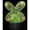 AZ  Import 3D Crisscross Rings Laser Cut Precision LED Lights - 3 of 4