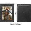 Americanflat 9x12 Rustic Picture Frame in Charcoal Black with Textured Wood and Polished Glass - Horizontal and Vertical Formats - 2 of 4