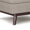 Sapphtopaz Versatile Ottoman with Storage Upholstered Coffee Table with Wood Legs Foot Stool Storage Bench for Living Room, Entryway - 2 of 4