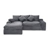 98'' Cloud L-Shaped Modular Sectional Sofa with Deep Seat and Convertible Sponge Cushions - 4 of 4