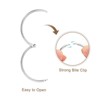 Unique Bargains Carbon Steel Loose Leaf Binder Snap Shower Curtain Rings 15 Pcs - 4 of 4