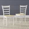 Glenwillow Home Oval Butterfly Leaf Dining Table + Slat Back Dining Chairs Dining Set - 3 of 4