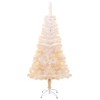 vidaXL Artificial Christmas Tree with Iridescent Tips White 5 ft PVC - 2 of 4
