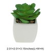 Unique Bargains Artificial Plants Ceramic Pot Plastic 2.01"x2.01"x2.95" 1 Pc - 3 of 4