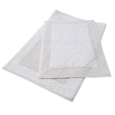 30x20 Petal Bath Mat White - Moda at Home