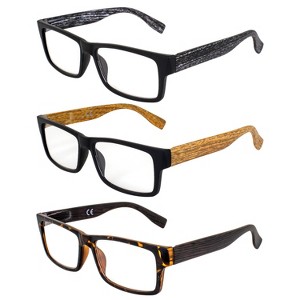 3 Pairs of Global Vision Eyewear Wood Bifocal Safety Glasses - 1 of 4