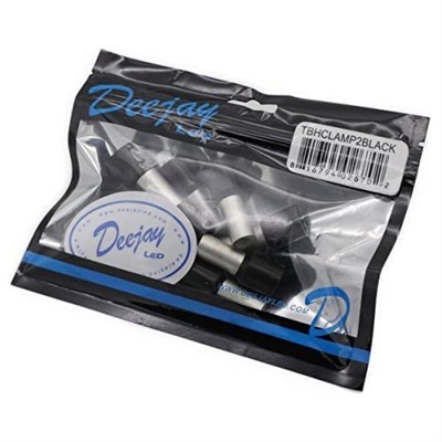 DEEJAYLED 2 GAUGE 10 PACK BLACK CLAMP WI TBHCLAMP2BLACK
