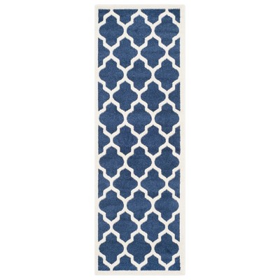 2'3"X7' Runner Clichy Patio Rug  Navy/Beige - Safavieh