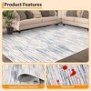 COZONY Low Pile Accent Rug Runner with Modern Abstract Pattern, Washable Non-Slip Carpet Mat for High Traffic Areas - 2 of 4
