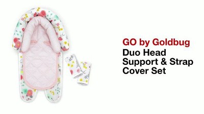 Go By Goldbug Clouds Duo Head Support And Strap Cover Set For Car